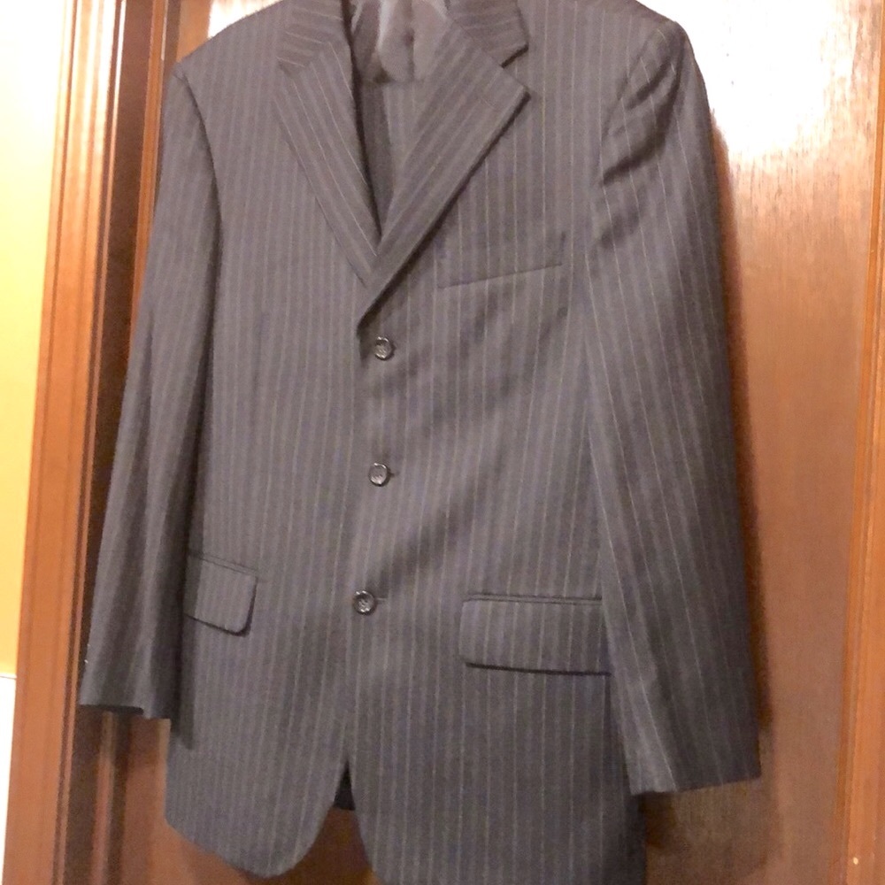 Luca Rossi Pinstripe Suit /Gray- Super 150s
